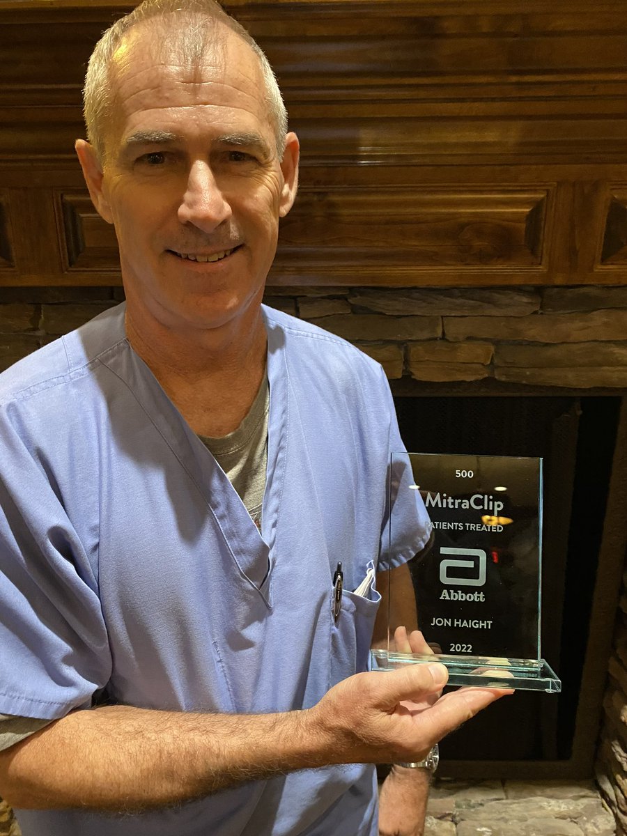 Thank you John Haight for proctoring over 500 MitraClip cases!! #mitraclip #teer #teer_101 #proudtobeatabbott <a href="/AbbottCardio/">Abbott Cardiovascular</a> <a href="/obouknight/">Omari Bouknight</a>