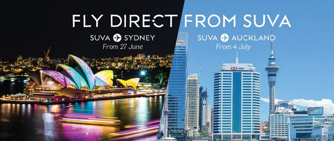 TourismFiji's tweet photo. @FijiAirways has begun twice weekly direct non-stop flights from Sydney to Suva. This provides great connectivity options for visitors, business travel abroad and for those connecting to Vanua Levu. ✈️
Book your travel here: https://t.co/KXpNpuyb3f
#FijisOpen #OpenforHappiness https://t.co/B05FTIy8H4