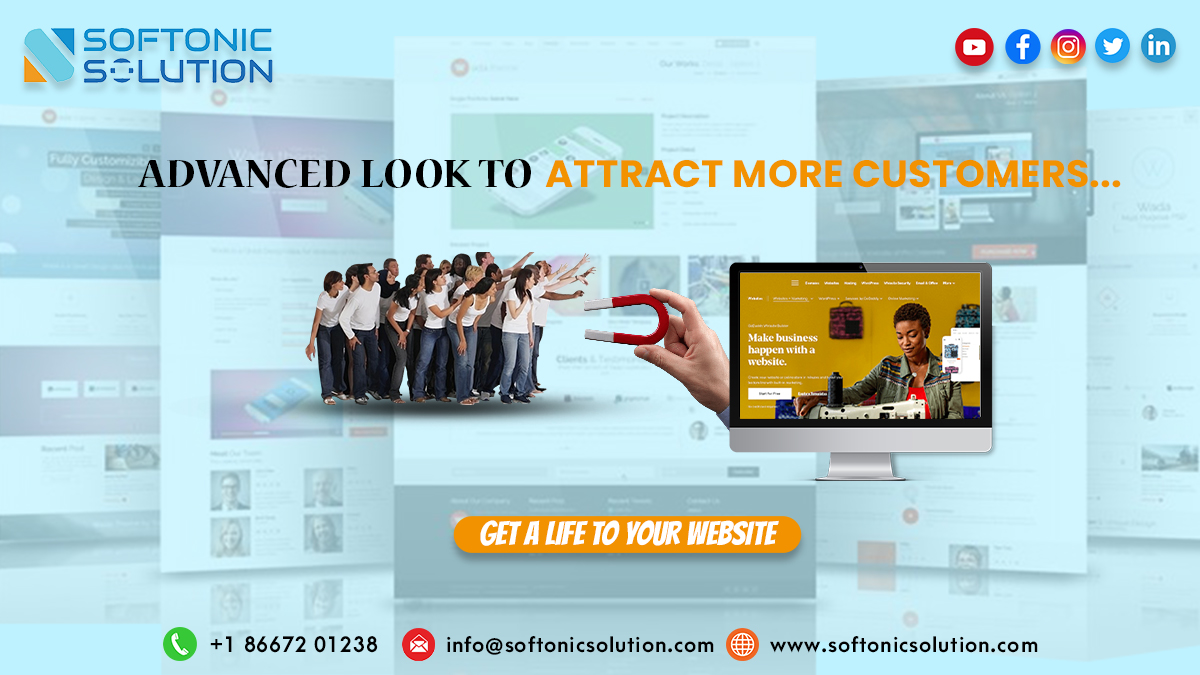 Looking for more customers on your website for your business?
Use our website designing services at reasonable prices.

Ring: +1-8667201238 or visit: softonicsolution.com

#websitedesigning #websitedevelopment #website #business #digital #digitalservices #agency #agencylife
