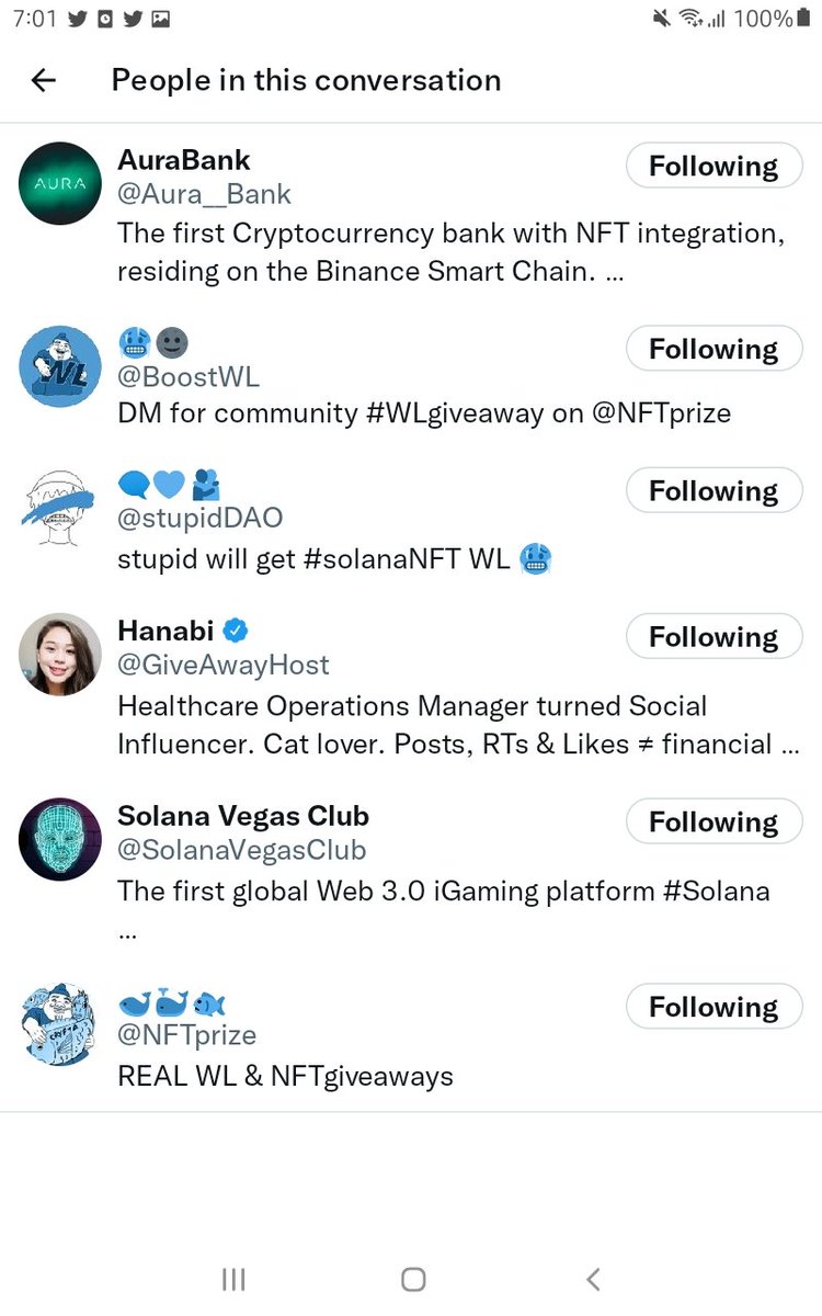1st1000entryWIN's tweet photo. @GiveAwayHost @NFTprize @stupidDAO @BoostWL @Aura__Bank @SolanaVegasClub https://t.co/JnsA9IKpgH