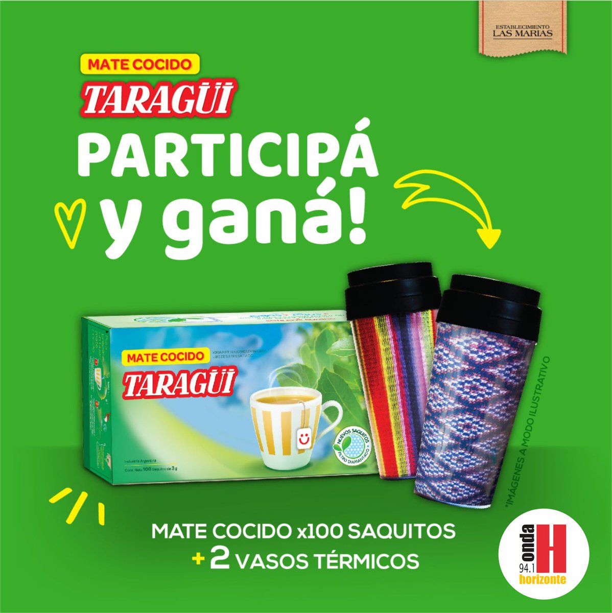 onda_horizonte's tweet photo. Tomadores de mate cocido llegó la hora de premiarlos porque somos millones los que tomamos esta bebida sana y rica.
Cómo participar?
1) Seguí a @onda_horizonte
2) Dale Like y RT al tweet.
3) Etiqueta a un amigo/a en los comentarios. https://t.co/9xC2bWMoR4