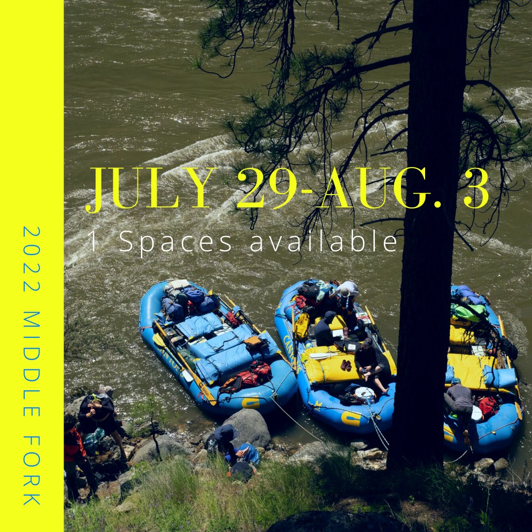 canyonsriverco's tweet photo. Last min. Middle Fork openings for this summer!
https://t.co/citEEUZoLF

#travelbug #summertime #exploremore #getaway #beautifuldestinations #vacay #travelgram #vacation #travelinspo #wanderlust #vacationmode #traveltheworld #travelblogger #summervacation #summervibes https://t.co/BzWUhzMSSX