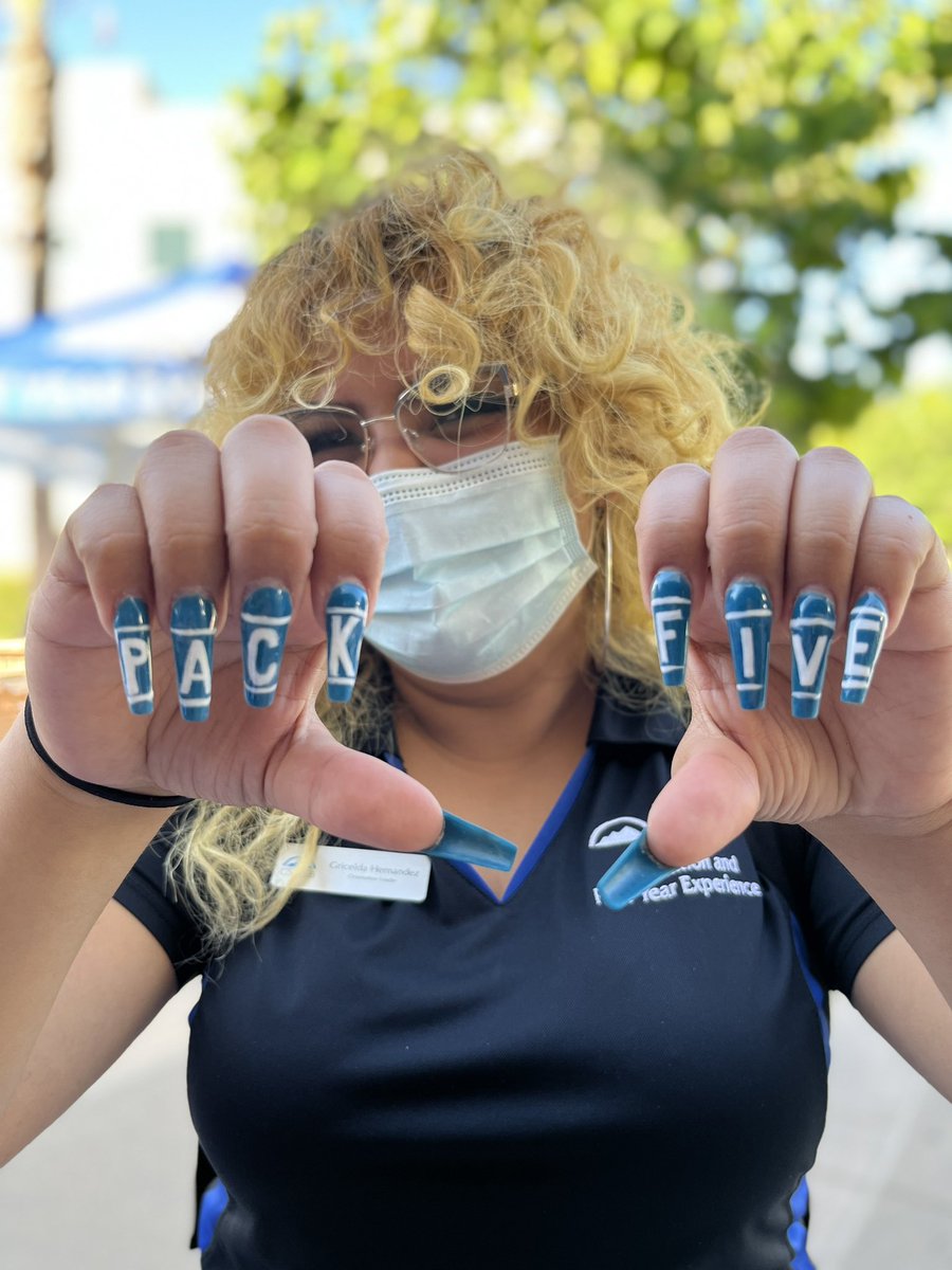 Who’s got that CSUSB, Orientation and Pack F I V E spirit? Our OL Gris does, that’s for sure! #CSUSBOrientation #CSUSB #Coyote4Life #WelcomeToThePack