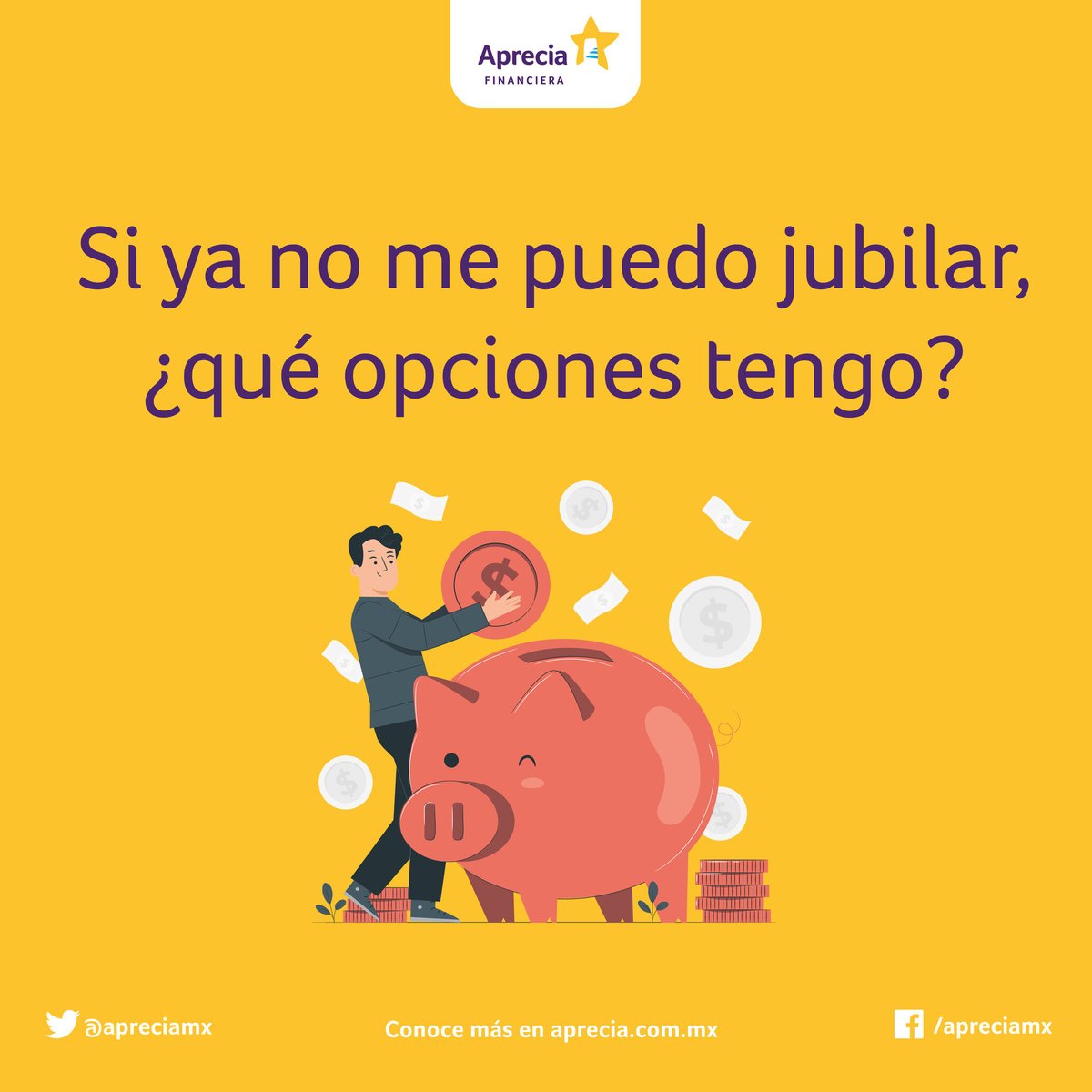 ApreciaMx's tweet photo. Para disfrutar de una buena jubilación cuando llegue el momento de retirarse de la vida laboral es necesario empezar a ahorrar cuanto antes.
Lee el blog completo aquí: https://t.co/4HfOSedMku https://t.co/tyxpVHiIUA