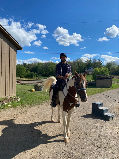 BreakingDocTV's tweet image. In celebration of the season finale of #BreakingCharacter, we’re featuring some BTS content of scenes that didn’t make it into the season! 

Caeden riding a horse at the Circle Square Ranch!