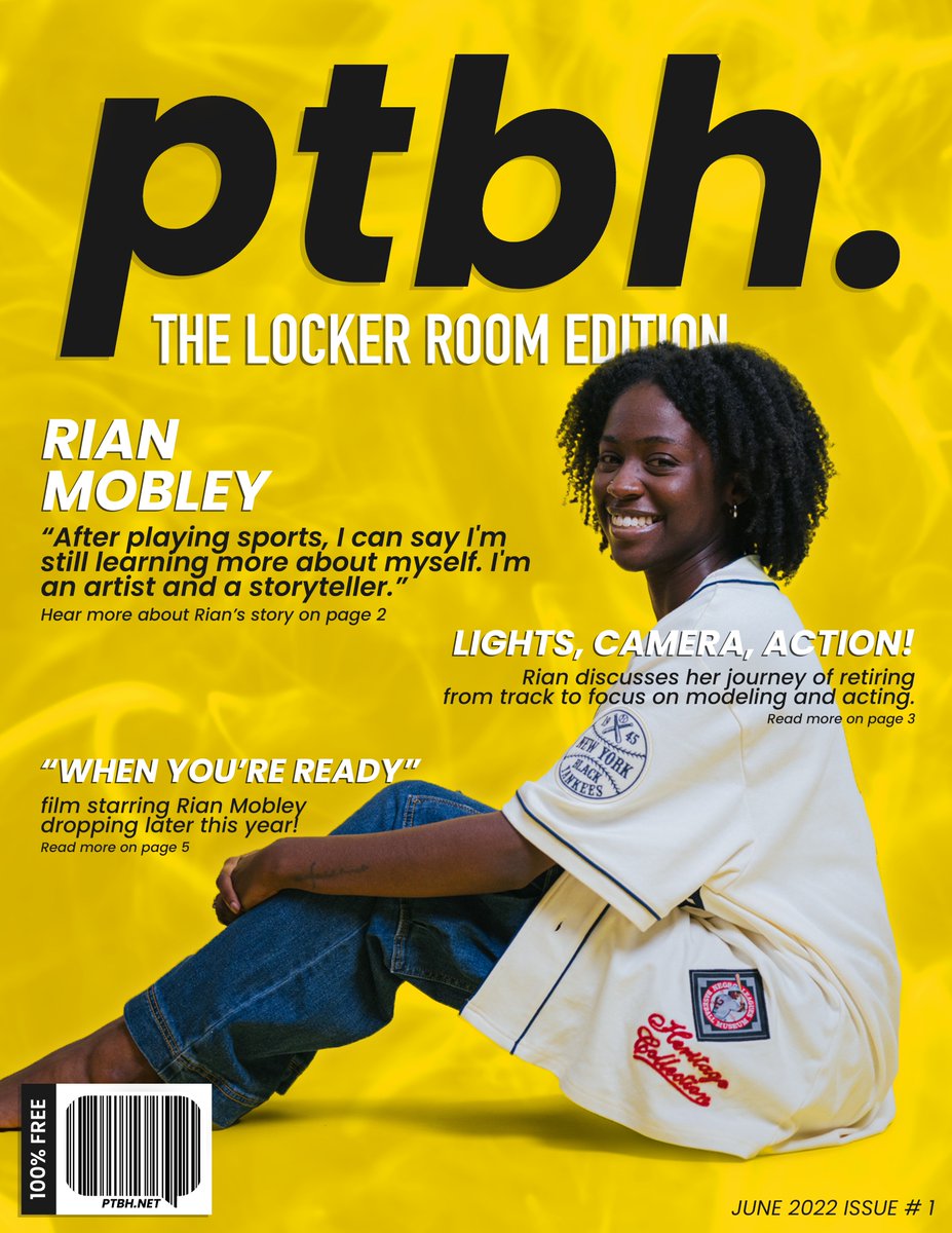 Purpose2BeHeard's tweet photo. Former @GSAthletics_TF hurdler Rian Mobley met us in "The Locker Room" to share her story &amp; journey with track &amp; field to transitioning into a full-time actress, storyteller, &amp; model. 💬💛 

Check out Rian's story here! ⤵️  #PurposeToBeHeard #PTBH https://t.co/W3CQcTxckm