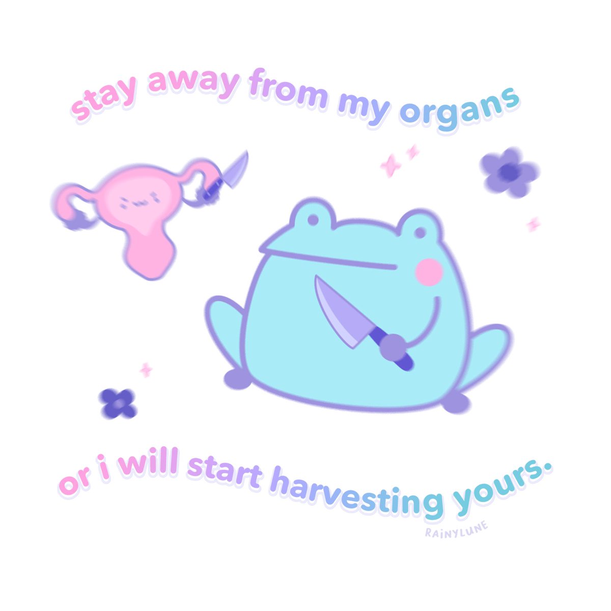 「next person who tries to control my uter」|rachel 🐸 reichenbachのイラスト
