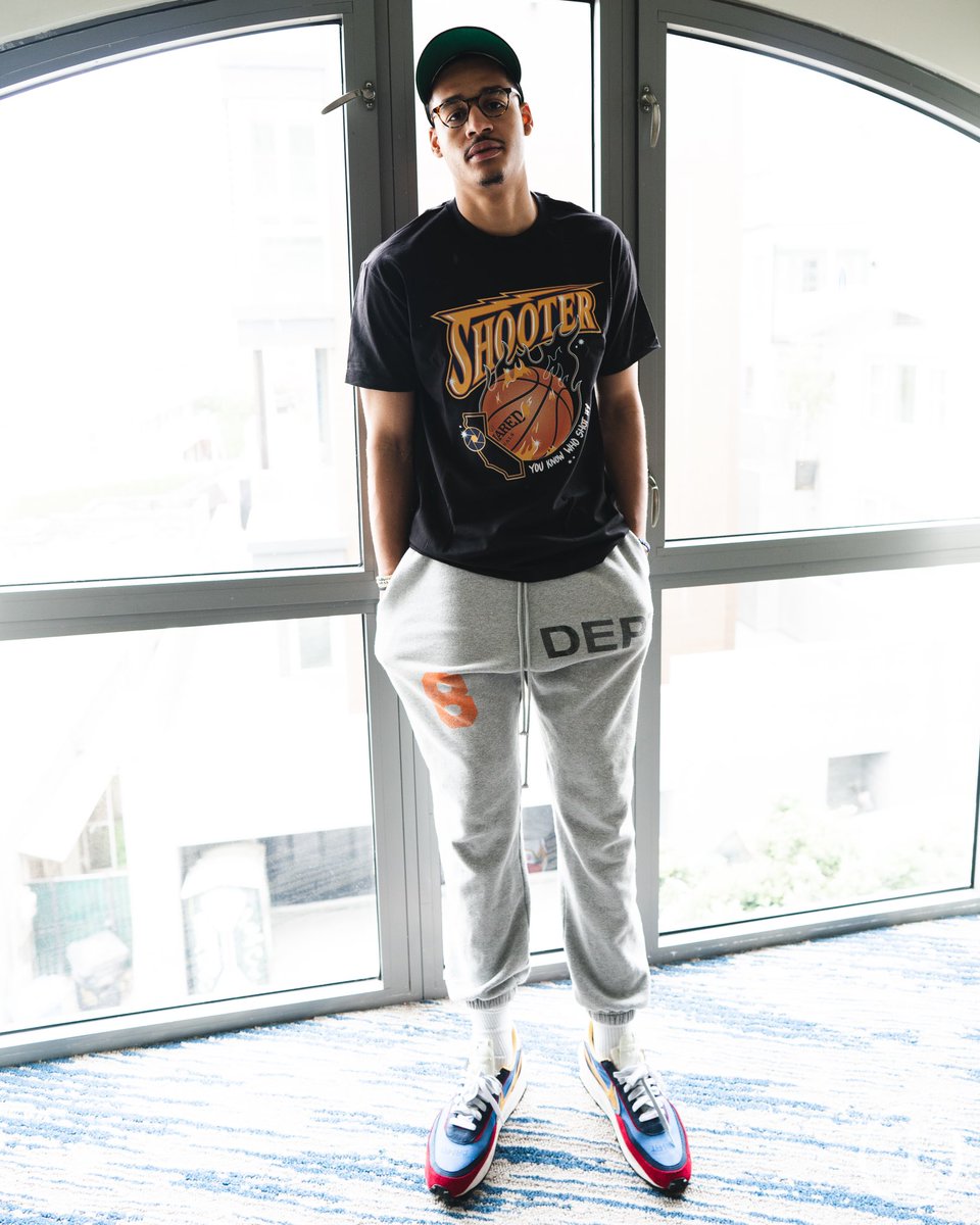TheSevenSeven's tweet photo. Championship Shooter.🏆🤿

Jordan Poole in @_JordanJimenez x 77 Shooter Tee - all sizes have been restocked and are available through the end of June! All previous orders shipping today. Printed in SF. Much love to The Bay for the support!

#DubNation | https://t.co/bDiXETJhoW https://t.co/ctfZqlcWX2
