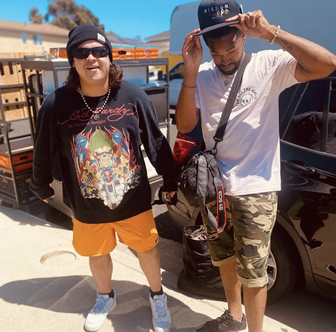 StyScience's tweet photo. Spotted homie wearing our #StylisticScience Wisdom trucker cap alongside TDE members @abdashsoul and @zacarip 

Purchase our hat at https://t.co/9IxuIzLqYP https://t.co/Wl79Ljm4B8