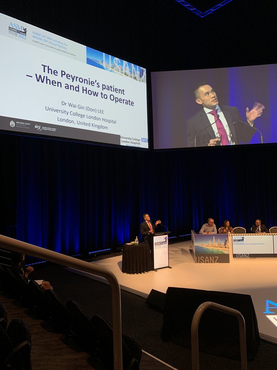 @donwglee presents excellent @BJUIjournal Guest Lecture on state of the art management of Peyronie’s disease #USANZ22 @BJUICompass @bjuiknowledge @USANZUrology