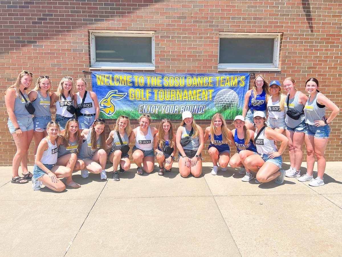 GoJacksDance's tweet photo. That’s a wrap on our annual golf tournament! We are so thankful to have another successful year! Special thanks to Elmwood Golf Course and our Gold Sponsors: Twin City Fans (not pictured), Davenport, Evans, Hurwitz &amp; Smith, LLP, Tire Motive, and D5 Solutions! https://t.co/dyqLhVeF5t