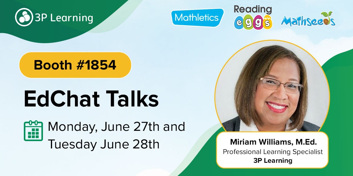 Calling all ISTE attendees! Stop by booth 1854 for one of our EdChat Talks. We hope to see you there!

9:30 &amp; 2:00 EST - Addressing Teachers Burnout: Causes, Symptoms and Strategies

11:00  &amp; 3:30 EST - Meeting Students' Diverse Needs: Universal Design for Learning (UDL)
