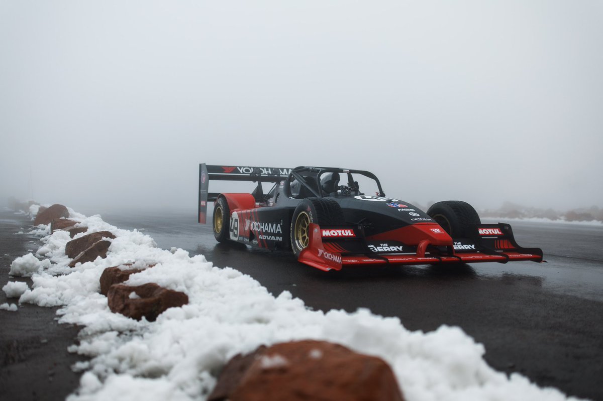 PPIHC's tweet photo. Congratulations to Robin Shute on piloting his way through intense fog and slippery road conditions to earn his third King of the Mountain title during the #100thRunning! https://t.co/vVk528seMV