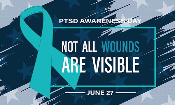 About 6 out of every 100 people (or 6% of the population) will have PTSD at some point in their lives.

Today, we honor and spread awareness about how to combat this mental health crisis.

To learn more, go to: ptsd.va.gov/understand/awa…