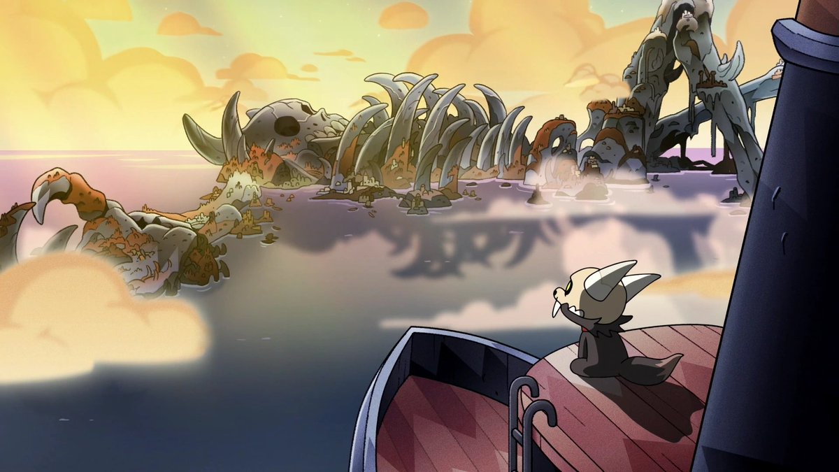 fouroreos's tweet photo. love when the owl house has background shots featuring the titan https://t.co/eVlGZgpEOf