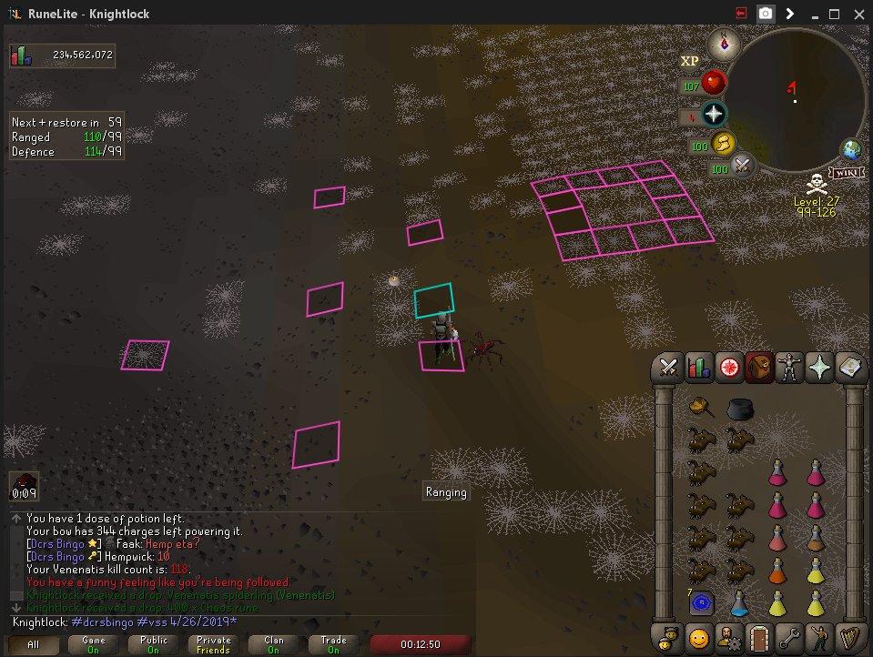 KnightlockRS's tweet image. It has been 1158 days since I lost my venenatis pet while competing in a bingo with the Verzik Seat Sniffers. Today we are reunited. I promise to never turn around and explain your rarity to @TheAmazingCodex near your mother's respawn location again.