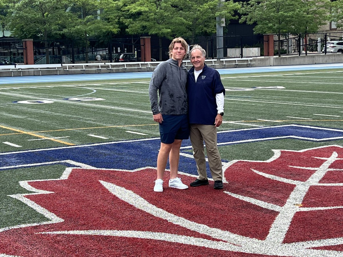 KaiGrose's tweet photo. Had a great unofficial visit at @UofTBluesFB Big thanks to @MullyFootball and Coach Marshall for showing what Varsity Blues FB has to offer. https://t.co/bbmijxpe1y