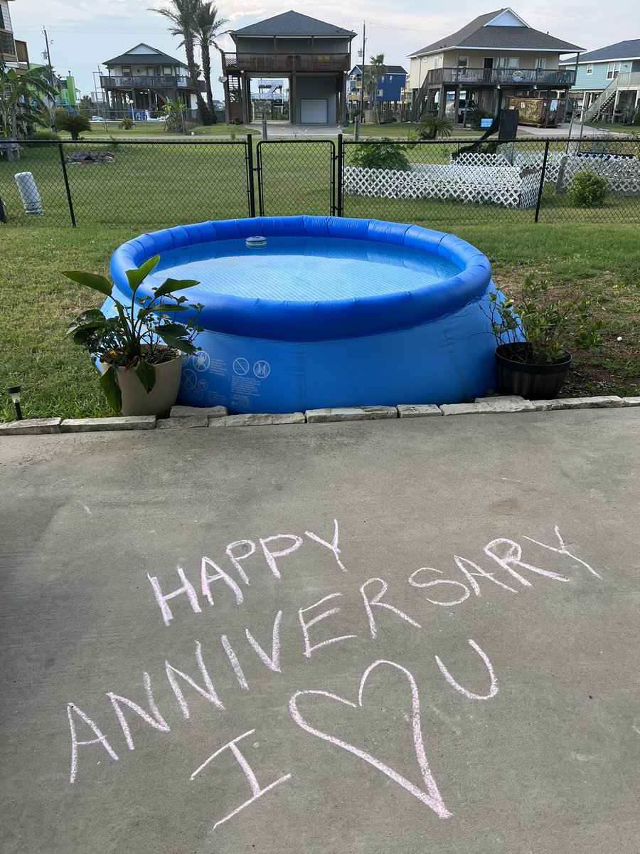 Slider2me's tweet photo. 14 years with the Queen tomorrow, she has stayed the course and put up with the recruiting trips, fall schedules, blended family, and a generally grumpy spouse. Least I could do was honor her request for a hot tub. 😂 #ourpath https://t.co/9yuS58PdHD