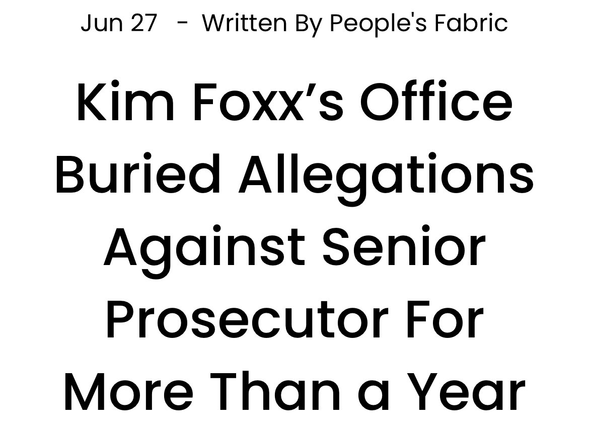 cookcountyasa's tweet photo. Kim Foxx and Risa Lanier lied to the public and tried to cover it up.

Again.

Except this time they weren’t trying to protect a two-bit actor who hung a noose around his neck—this time they tried to protect a serial abuser who got a black robe from the Illinois Supreme Court. https://t.co/2OrF9Divo6