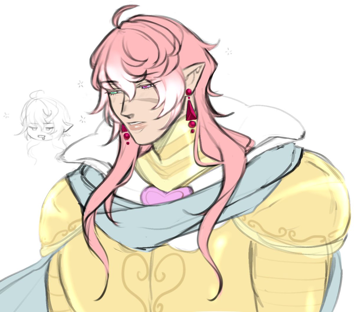 SwannLake_'s tweet photo. My sleepy knight, he does his job just fine, he just loves to sleep 😅
Anyone wanna make him a cute knight partner to shower love on? 👀 I seriously need to make more couple ocs with other ppl ;; https://t.co/IDaIcyMWeh
