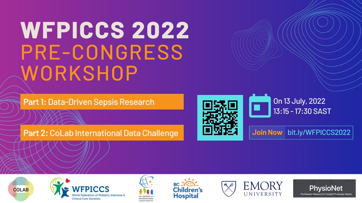 Rishi Kamaleswaran (@rkamaleswaran) on Twitter photo Please share! We are excited to announce a Pediatric Sepsis *Data Challenge* with a focus on Low/Middle Income Countries at the <a href="/WFPICCS/">WFPICCS</a> all are welcome to partake! <a href="/GariClifford/">Gari Clifford</a> <a href="/emorybmi/">Emory BMI</a> <a href="/BCChildrensHosp/">BC Children's Hospital</a> <a href="/UBC/">University of British Columbia</a> Please share! We are excited to announce a Pediatric Sepsis *Data Challenge* with a focus on Low/Middle Income Countries at the <a href="/WFPICCS/">WFPICCS</a> all are welcome to partake! <a href="/GariClifford/">Gari Clifford</a> <a href="/emorybmi/">Emory BMI</a> <a href="/BCChildrensHosp/">BC Children's Hospital</a> <a href="/UBC/">University of British Columbia</a>