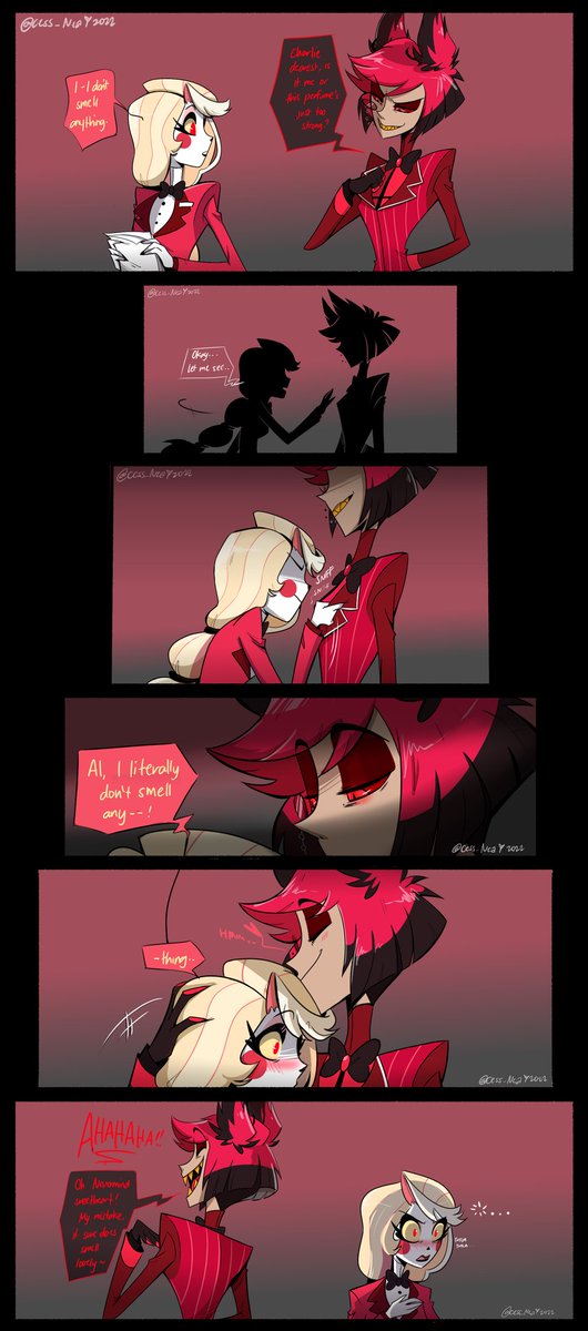 A mini comic for y'all cuz Im still in a charlastor mood so yay, content 💗🥹 #HazbinHotel #charlastor #radiobelle #アラチャ