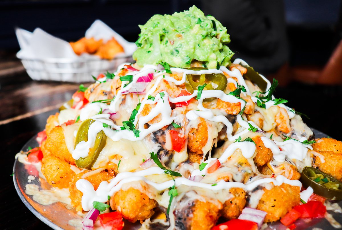Totchos with a side of Trivia makes for a great Monday night at #KirkwoodBarChi! 🙌 Trivia starts at 8pm! 🍻