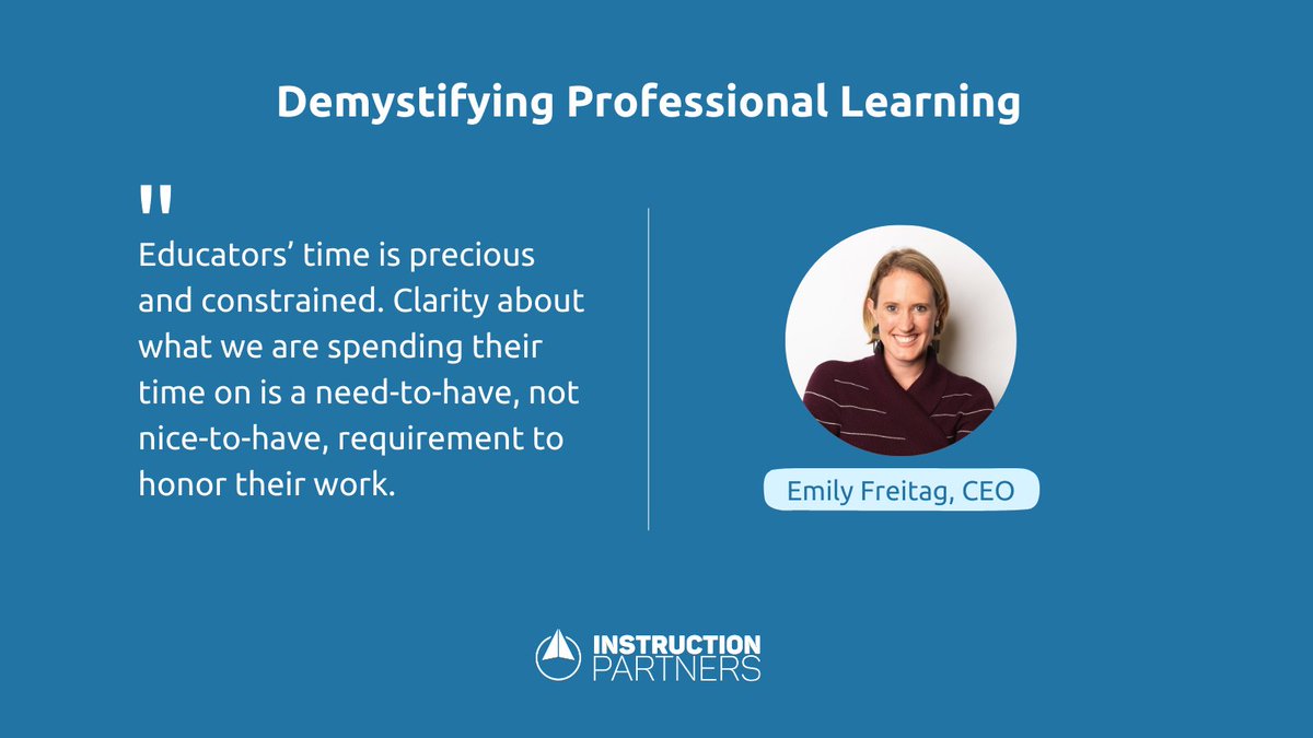 InstructUP's tweet photo. .@EBFreitag reflected on the importance of clear and purposeful professional learning structures.
Read more on the #InstructUP blog: https://t.co/zBuJNfFlRC https://t.co/gVTveqC5Mc