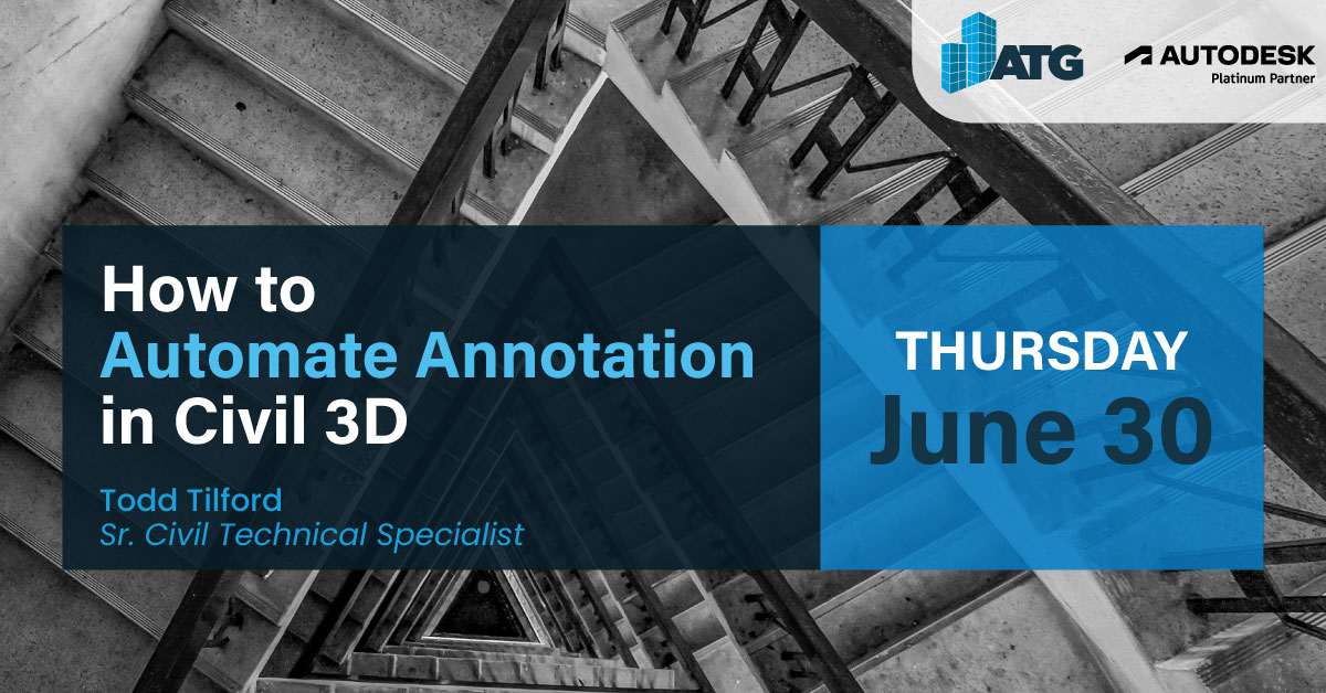 ATG_USA's tweet photo. Are you still manually annotating your plan sets in #Civil3D? Pump the brakes, download Label Genie by CTC Software and join us June 30th as we walk through how to automate your annotations without error.
REGISTER | https://t.co/bcmArttunC
@ADSKCommunity #Civil3DHacks https://t.co/H55d8nYVPO