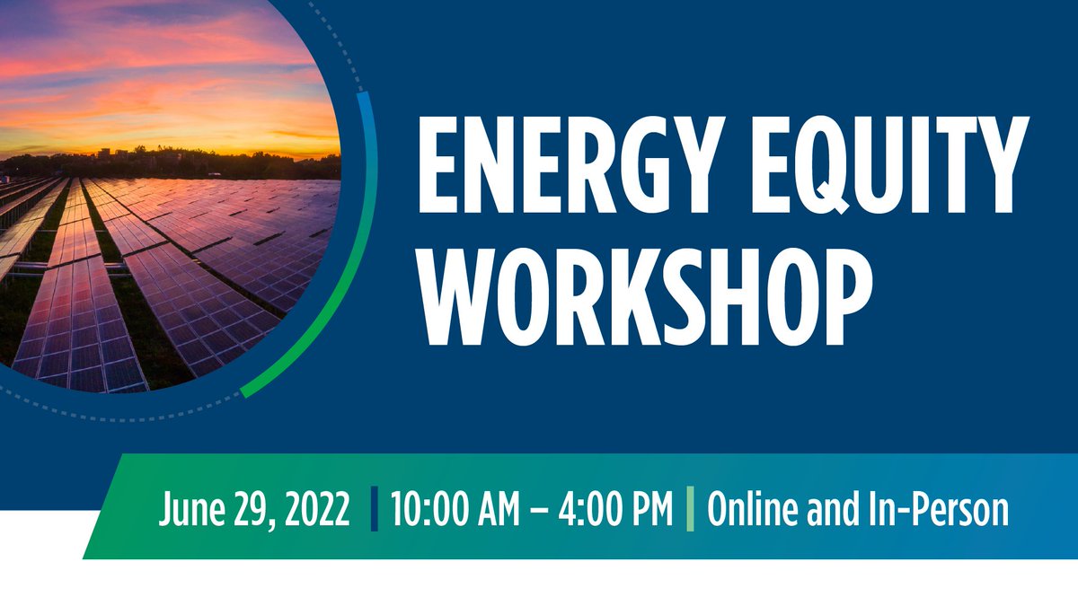 CalEnergy's tweet photo. Join us on Wed. to influence state energy goals and policies that focus on #EnergyEquity and #EnvironmentalJustice.
#CalEnergy's Energy Equity Integrated Energy Policy Report (#IEPR) Workshop will be hosted on 6/29/22 from 10 AM to 4 PM
More info/join: https://t.co/uCBFkerlM4 https://t.co/naaOgyq9NR