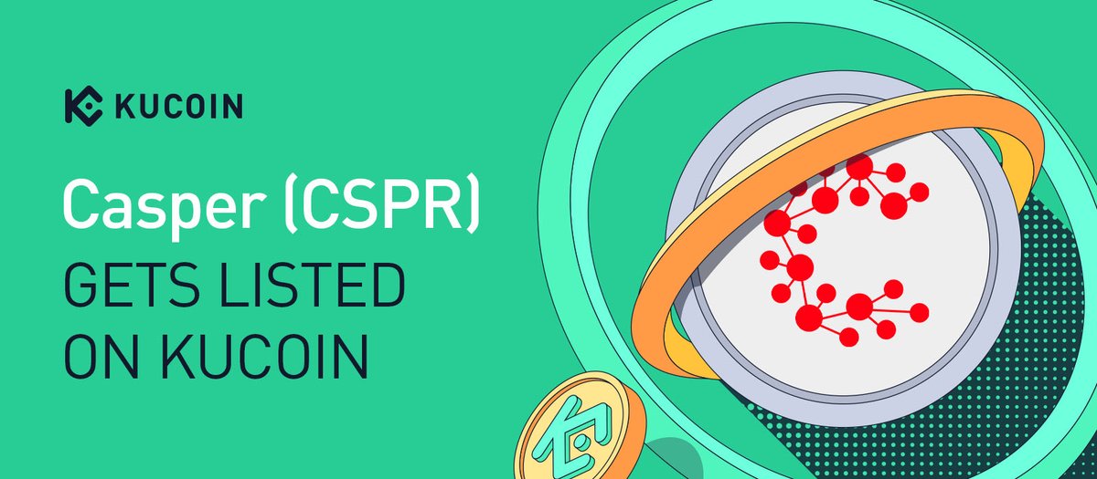 $CSPR deposits are now enabled on KuCoin ⚡️

Pairs: CSPR/USDT, CSPR/ETH
Trading starts at 10:00 AM UTC on 29th June, 2022

But, there's more to come! 

Stay tuned 🙌

bit.ly/csprlistingkuc…