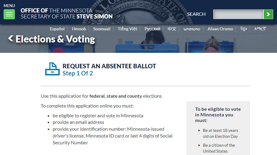 Minnesota Secretary of State on Twitter "Registered voters in