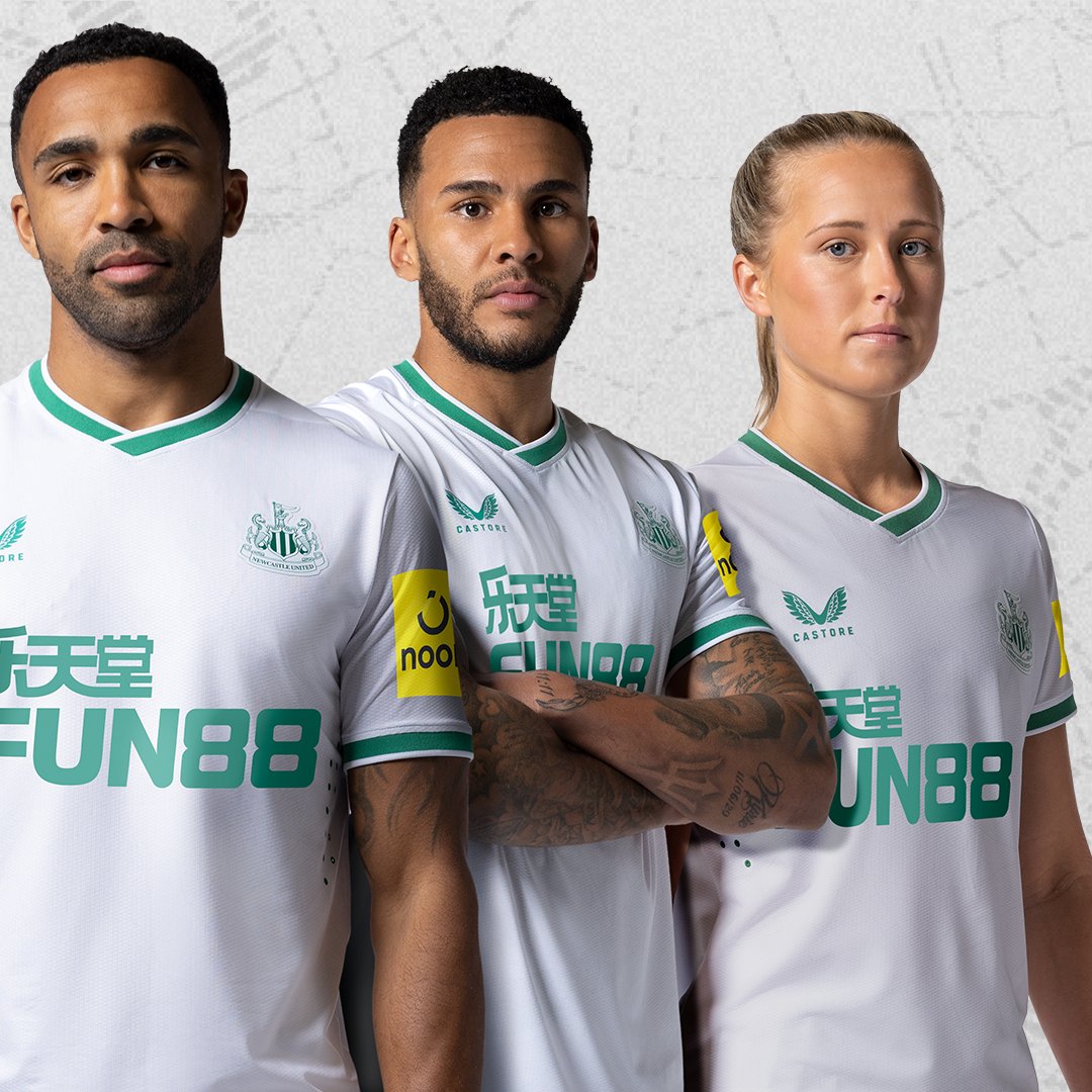 NUFC's tweet photo. 👕 #NUFC's 2022/23 third kit is now available to order! 

#BetterNeverStops

⚫️⚪️