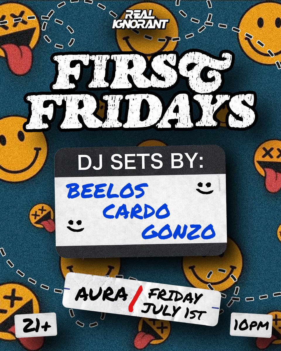 You can remember the 2nd, 3rd, and the 4th, but there`s no time like the first. First Friday’s with RI start July 1st!!! See you there 🔥