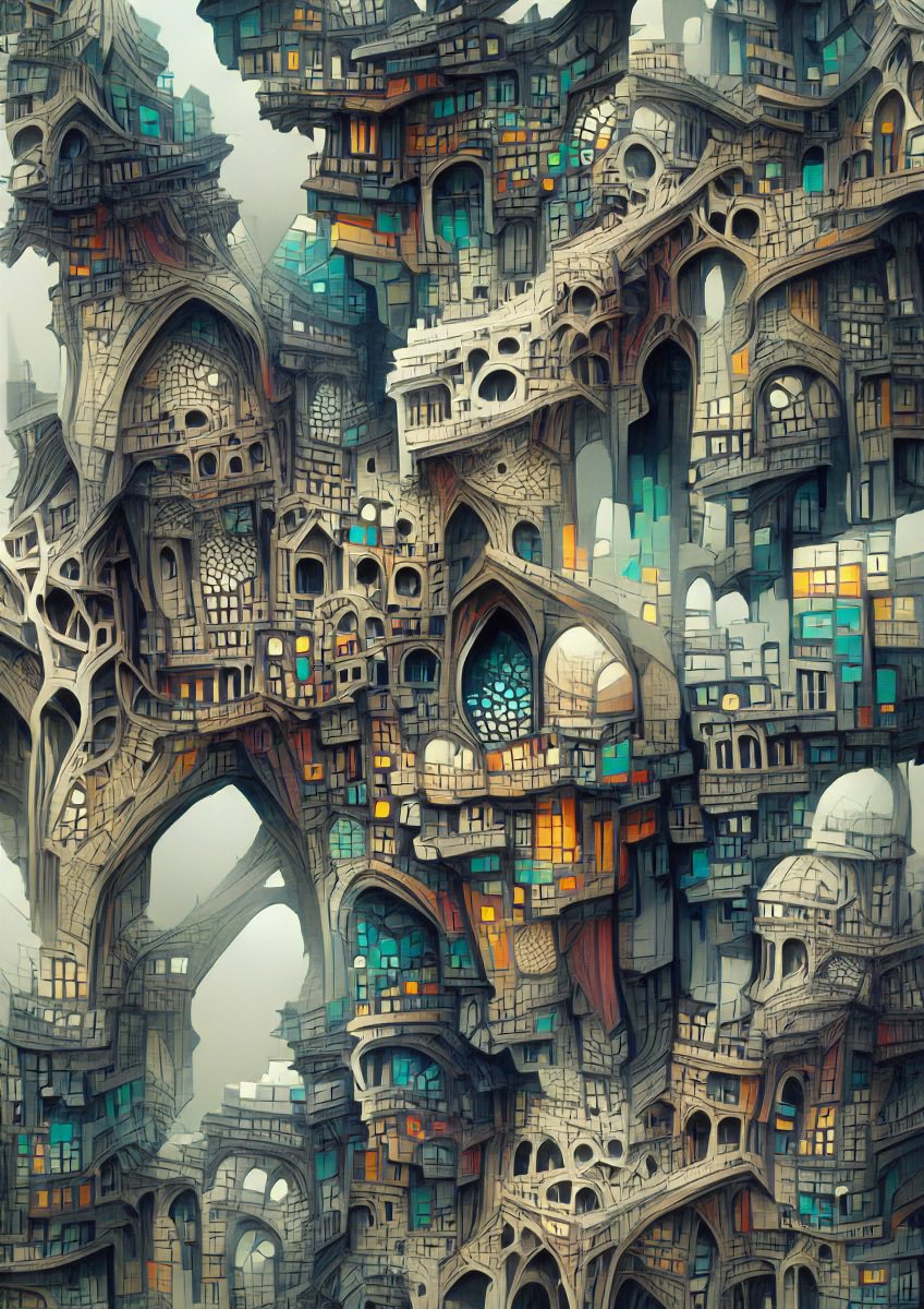 The old city#aiart #digitalart #ArtificialIntelligence 