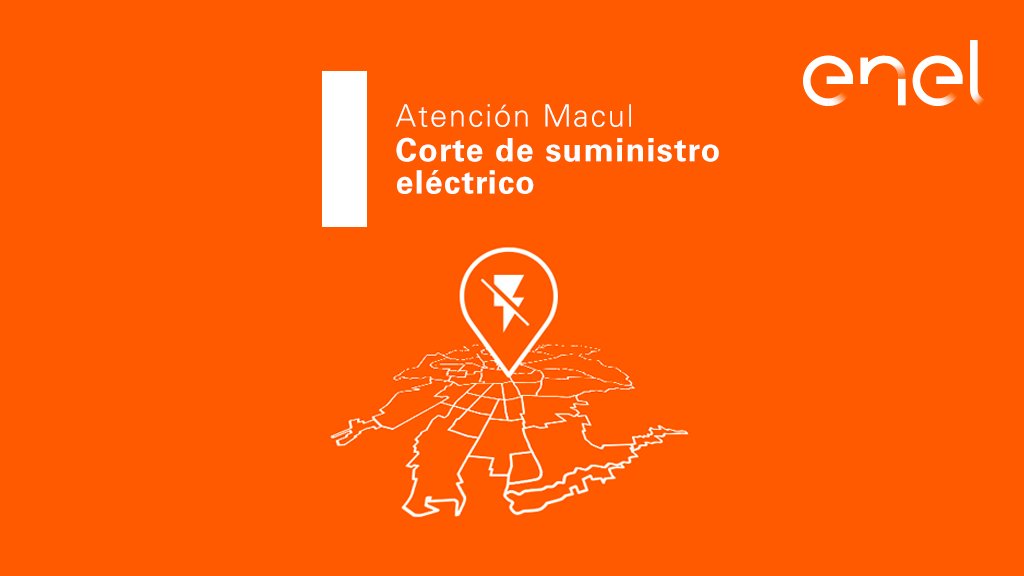 Enel_Informa_CL's tweet photo. [15:16] Informamos #CorteDeEnergía en sectores desde Av. Quilín hasta Avenida Doctor Amador Neghme Rodríguez en Macul. Tiempo estimado de normalización a las 19:21 hrs. Actualizaremos progresos por esta vía. Si necesitas generar un reporte escríbenos al WhatsApp +56994447606 https://t.co/aET7JSY8uA