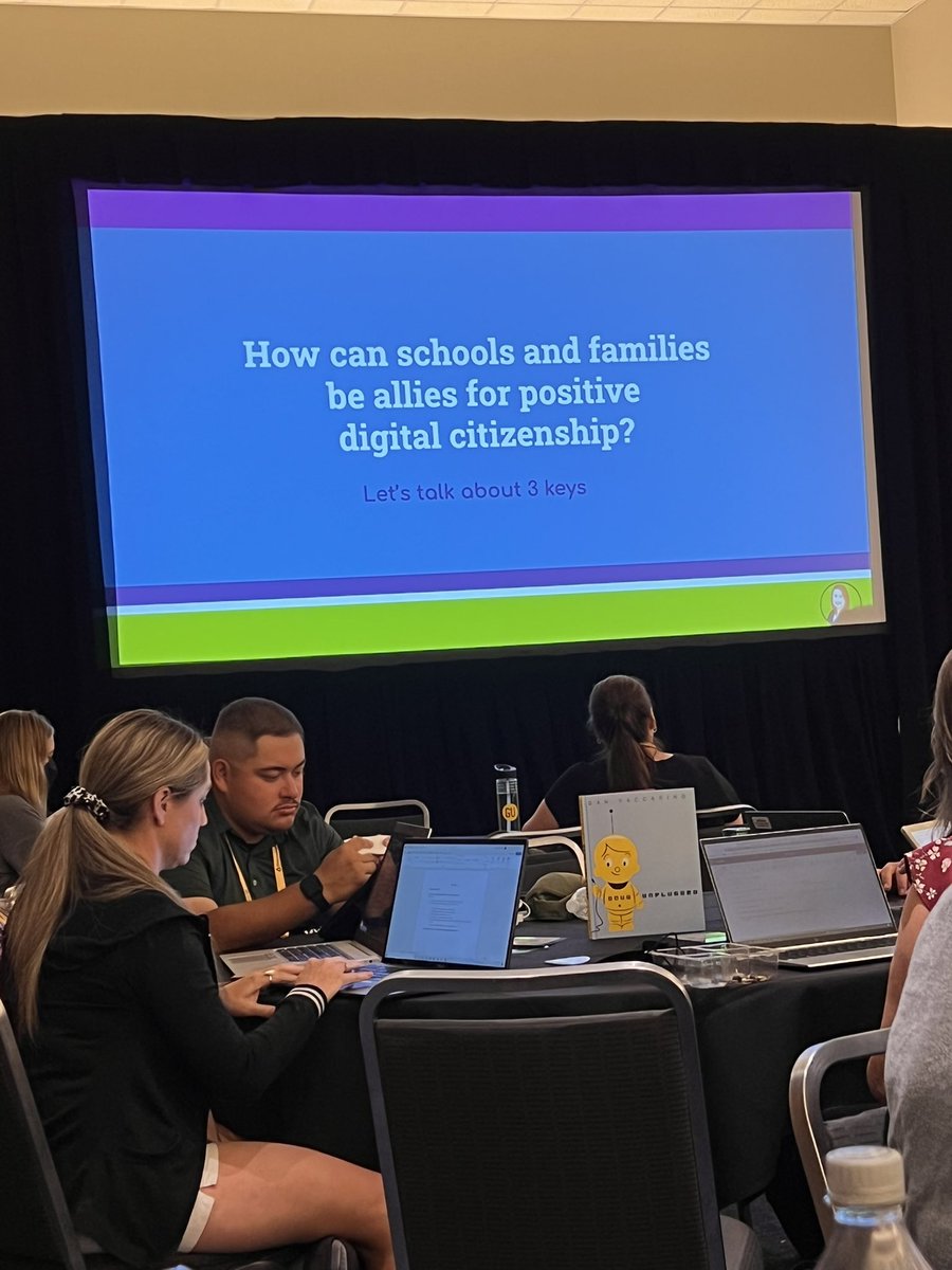 The Digital citizenship topic is important and growing. #ISTElive digging into this important conversation and inclusion of families. #jcstechleads @iste #digcit