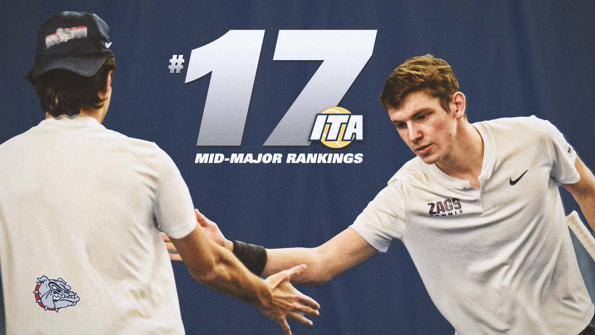 ZagMTennis's tweet photo. #️⃣1️⃣7️⃣ in the @ITA_Tennis mid-major rankings! 😤 https://t.co/XsSY41AIvR