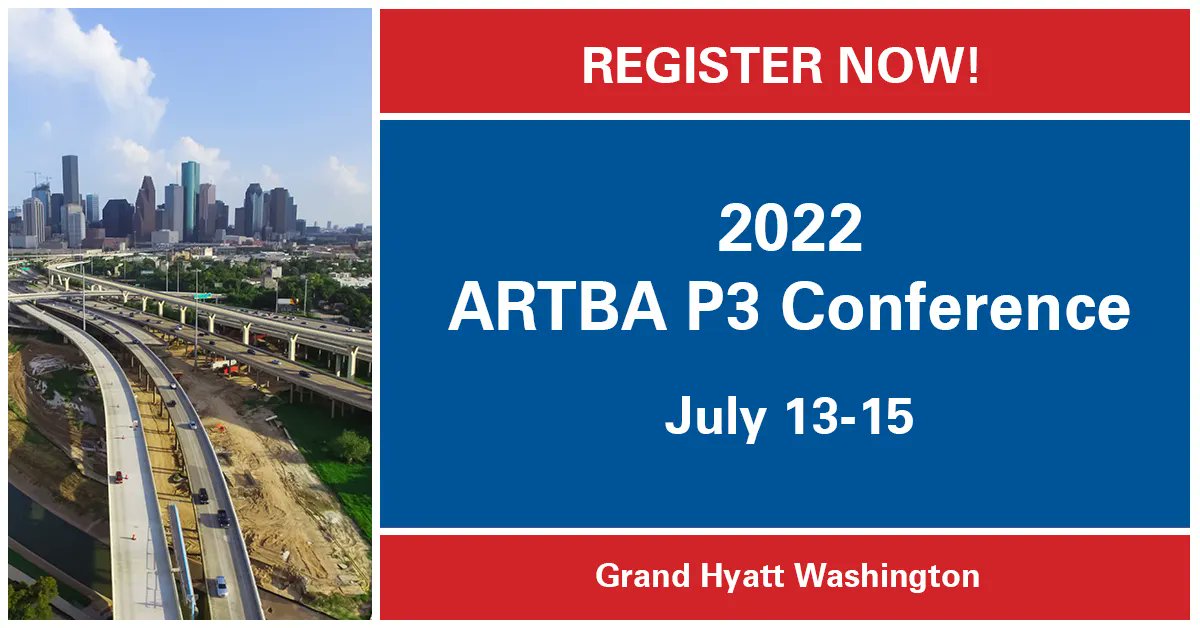 ARTBA's tweet photo. Join industry leaders, public officials, and other experts for lively discussions on utilizing and leveraging the record federal transportation funding in the Infrastructure Investment &amp; Jobs Act (IIJA) during the ARTBA P3 Conference. Info &amp; registration: https://t.co/f98G1iiVJI https://t.co/2uokoGV9Lg