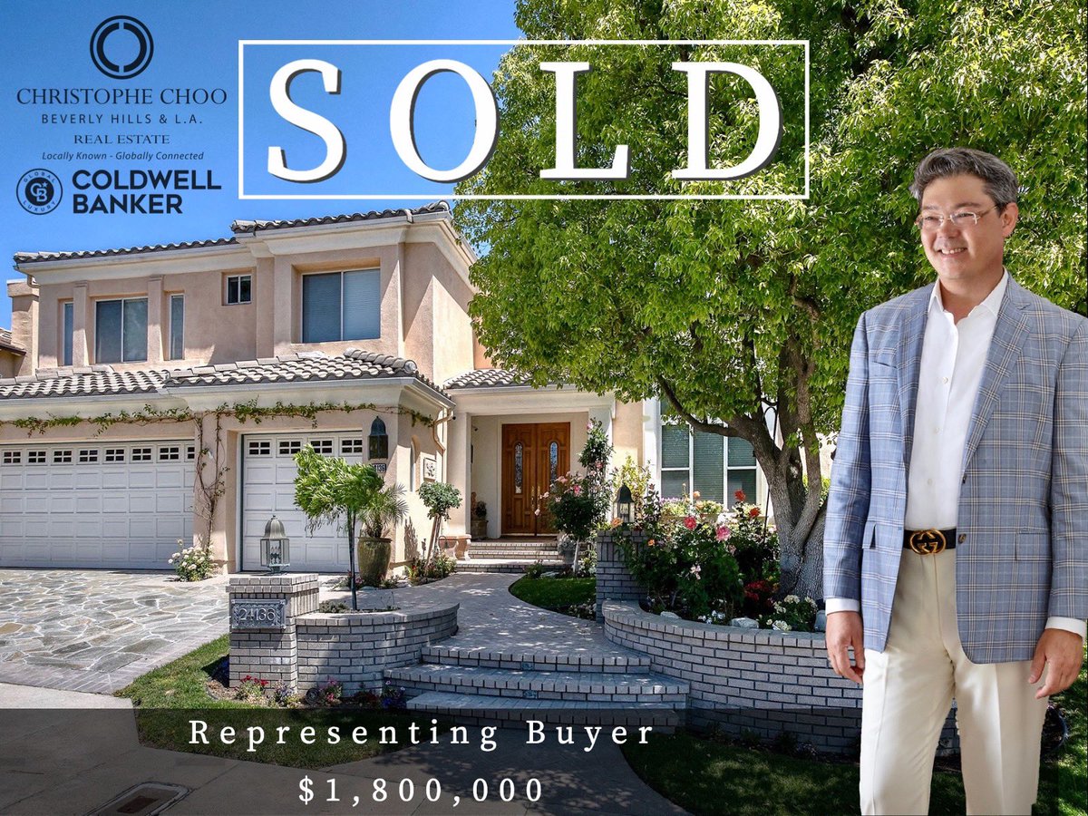 Christophechoo's tweet photo. Many congratulations to my past client for closing escrow on his new L.A. home. I am truly so grateful for wonderful and loyal past clients that work with me over and over again. Thank you! 😉🙏🏼👍🏻
#Wantchoo #iwantchoo #christophechoo #choo #hirechoo #choosechoo #listwithchoo https://t.co/LGs9i3DAGj