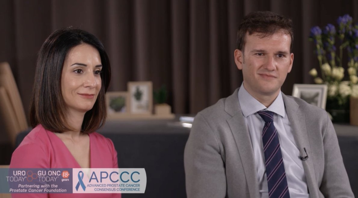urotoday's tweet photo. The use of PARP inhibitors in castrate-resistant #ProstateCancer. @Ecastromarcos & @quimmateo joins @CaPsurvivorship @DanaFarber to discuss, genetic testing, PARP inhibitors, and data from the #PROpel and #MAGNITUDE trials. #WatchNow > https://t.co/vkfqp3ekEH @APCCC_Lugano https://t.co/rnv1LhaE17