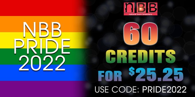 Celebrate💥🧨GAY🏳️‍🌈PRIDE!  60 Credits:$25.25 use code: PRIDE2022 @Man_Surfer @PapaBarePig
@FrankFoRealz