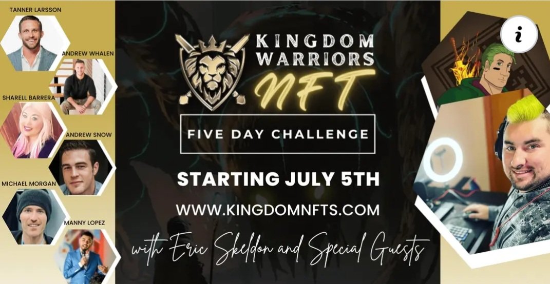 Martininfo131's tweet photo. 👑  Kingdom Warriors NFT is a global media  company that is building alot of content for our future through incredible NFTs. With live staking to earn tokens! P2E Gaming/Web 3 content, Books,Movies,Music, and so much more.
Join here:     https://t.co/ElQJY8MZQS https://t.co/mk2BnCQBQ2