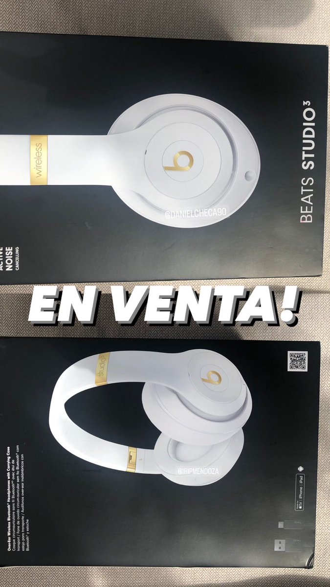 irisolamente's tweet photo. Se venden audífonos Beats Studio3 BLANCOS! Bellos, hermosos, preciosos, (como nuevos) en su cajita, con estuche y las demás cosas bacanes que trae. entrega inmediata en Guayaquil y para otras partes de EC hacemos envíos. Porfa RT https://t.co/3TljaQOTi2