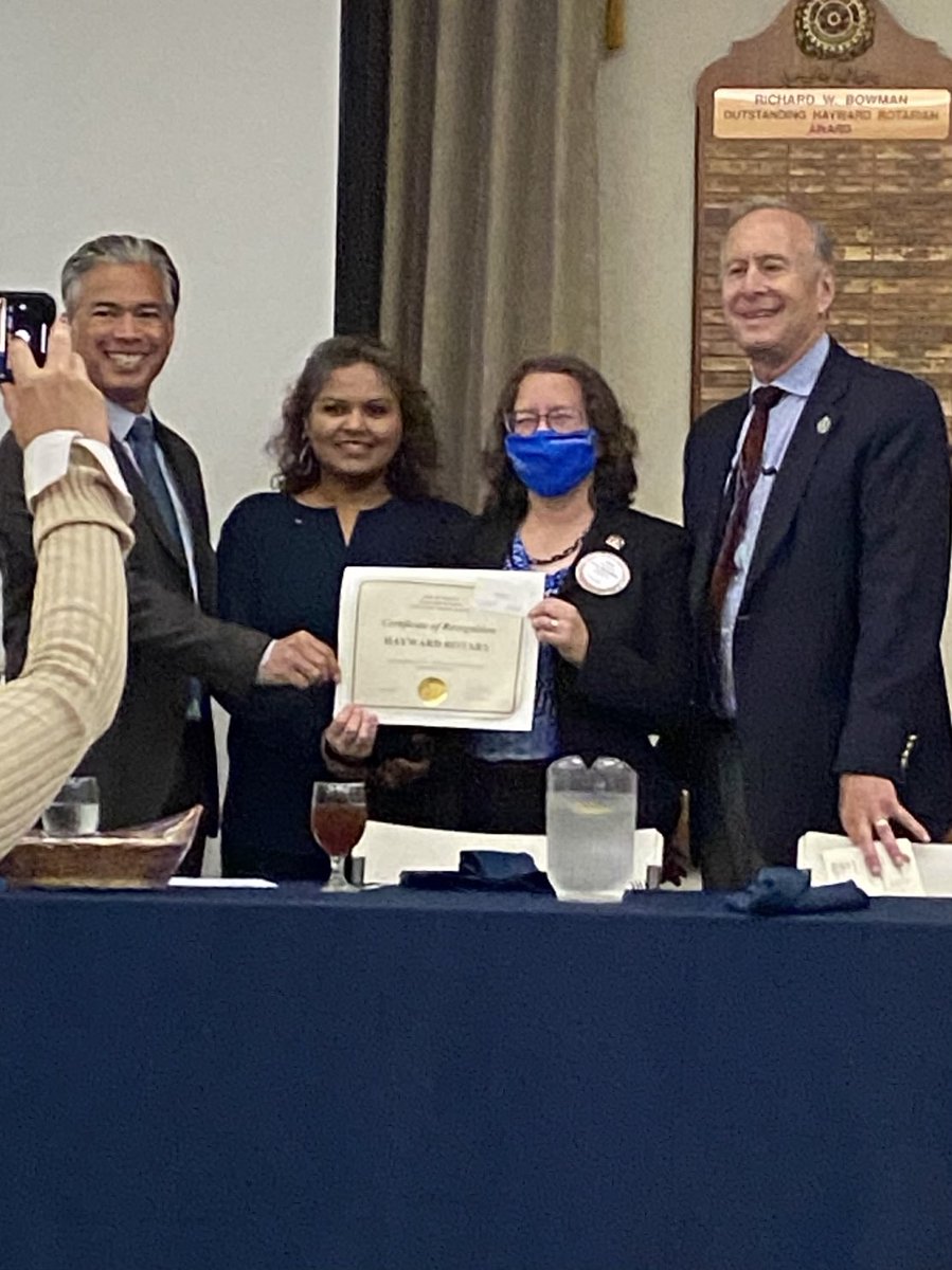 jreedsf's tweet photo. Wonderful to represent ⁦@rotarysl⁩ and attend ⁦@HaywardRotary⁩ today to hear from ⁦@AGRobBonta⁩ https://t.co/wgjt7SK4Ct