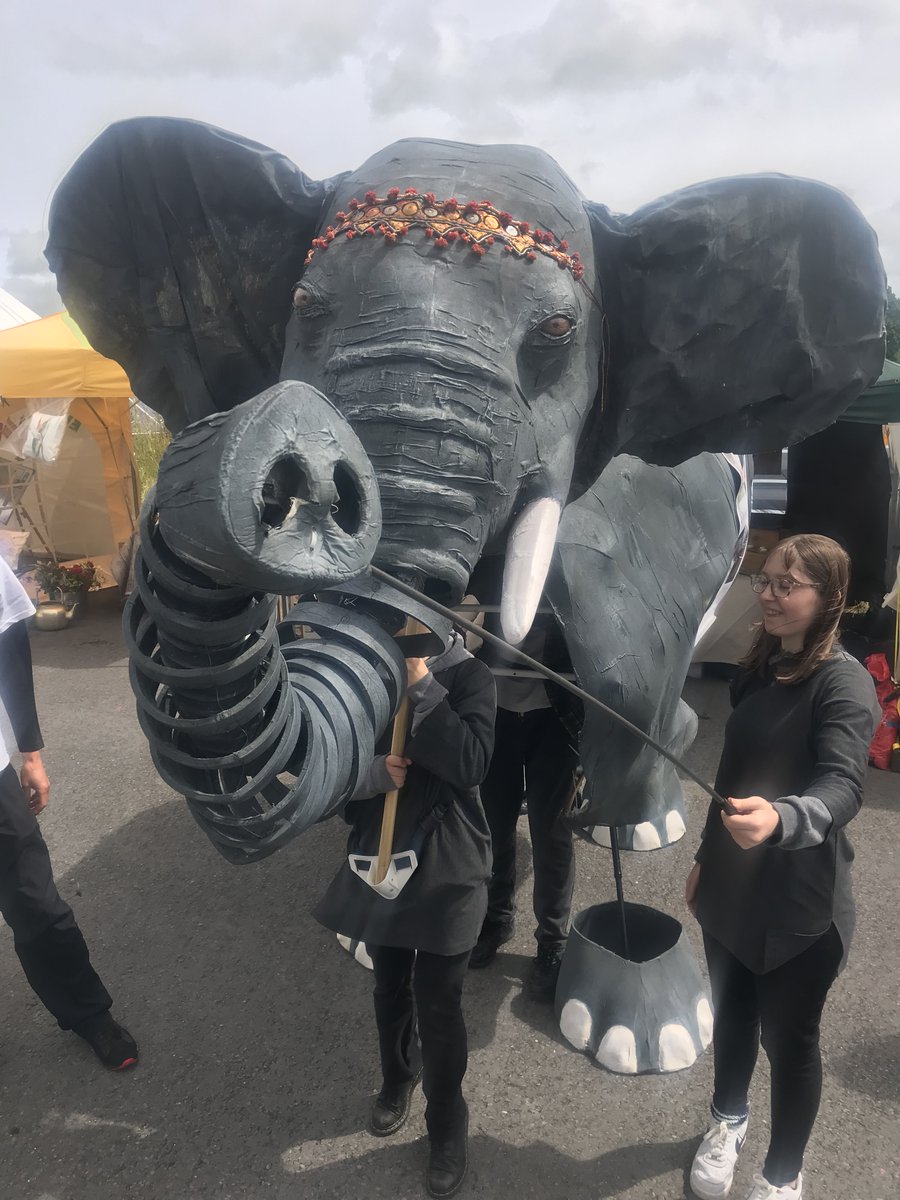 selfhelpafrica's tweet photo. Great to be part of #ElementsofChange over the weekend - a celebration of regenerative culture, creativity & #climateaction.
We brought along 'Africa' the elephant - symbolising the heavy burden carried by the African continent in relation to the #climatecrisis. https://t.co/K8ABuJC9QK