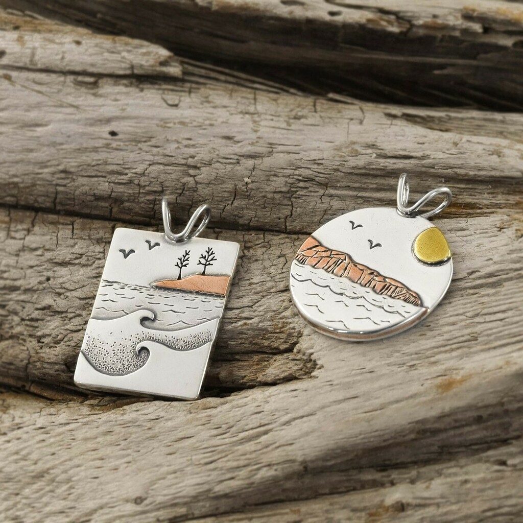 BethMillner's tweet photo. Is your perfect summer day sunbathing at McCarty's Cove, or jumping off Black Rocks? With our locally inspired jewelry, you can take your favorite memories with you wherever you go ☀️🌊
.
.
.
.
.
#bethmillnerjewelry #natureinspired #lakesuperior #uppe… https://t.co/3MMofSQI02 https://t.co/jfivrz6sLo