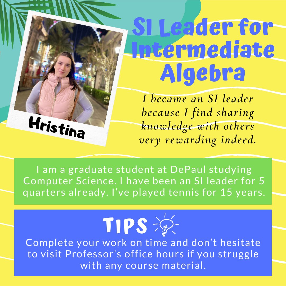Welcome to week 3! The workload is picking up, so make sure you visit SI &amp; Tutoring this week. FYAS SI Leaders are a great resource for succeeding in your FYAS course! Check out their profiles to learn more about them, and you can find tutoring &amp; SI session schedules on D2L.
