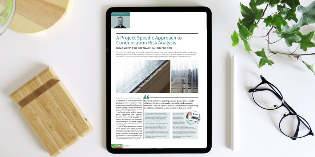 Partel_Passive's tweet photo. Check out @AECBnet newly launched quarterly digital publication - "Setting the Standard: A move for change".
 
Our UK Director Dara McGowan, explains his approach to condensation risk analysis. 

Pages 36 to 40 🔗https://t.co/KScKMOy0fQ

#retrofitproject #wufianalysis https://t.co/p5RgEs6ea1