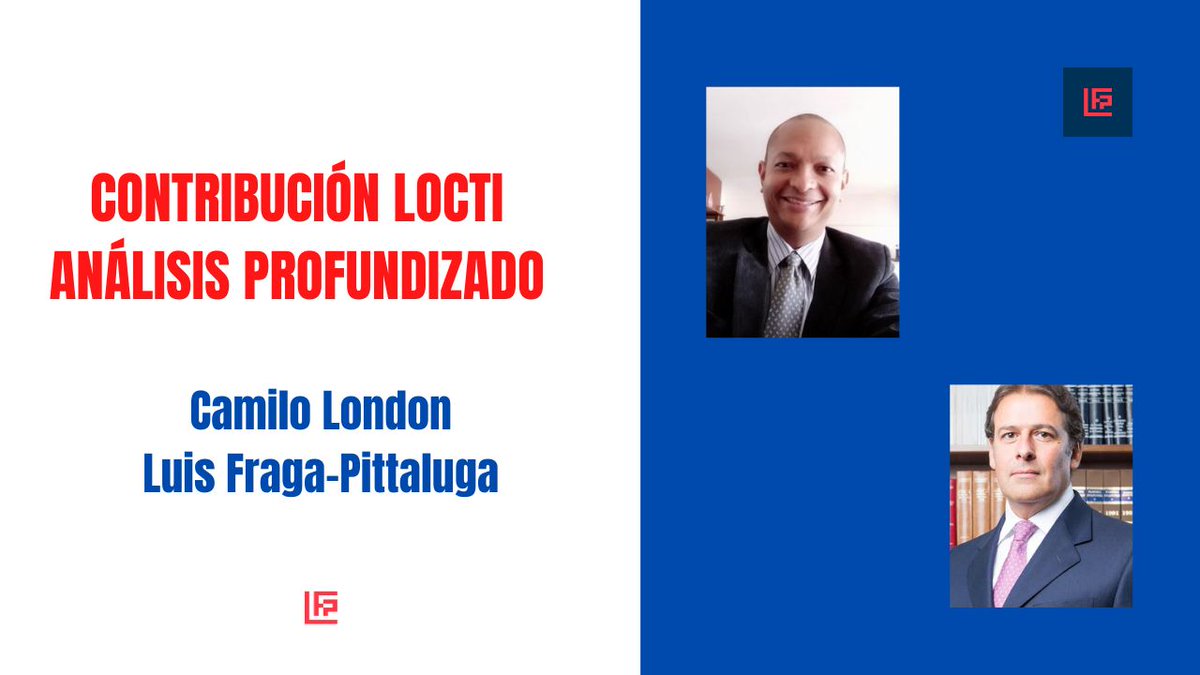 lfragap's tweet photo. Ya está disponible en nuestro canal de YouTube el programa que realizamos con el profesor CAMILO LONDON, donde llevamos a cabo un análisis profundizado de la CONTRIBUCIÓN PARAFISCAL prevista en la Ley Orgánica de Ciencia, Tecnología e Innovación: https://t.co/eqliDkPDeJ https://t.co/2XAjV8vzZF